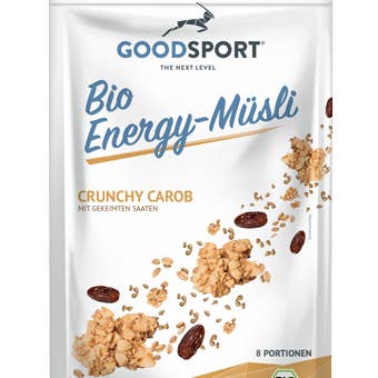 Organic Energy Muesli, Cunchy Carob, sprouted, Sport 400g for wholesale by Goodsport