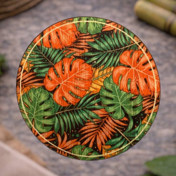 Tropical Monstera for wholesale by Bamboo Wood Stickers