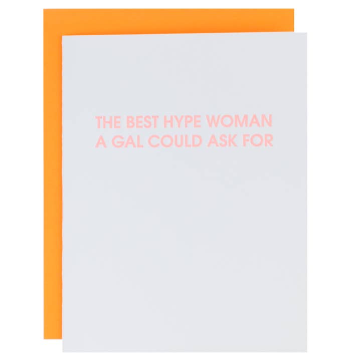 The Best Hype Woman A Gal Could Ask For - Friendship + Support Card for wholesale by Chez Gagné