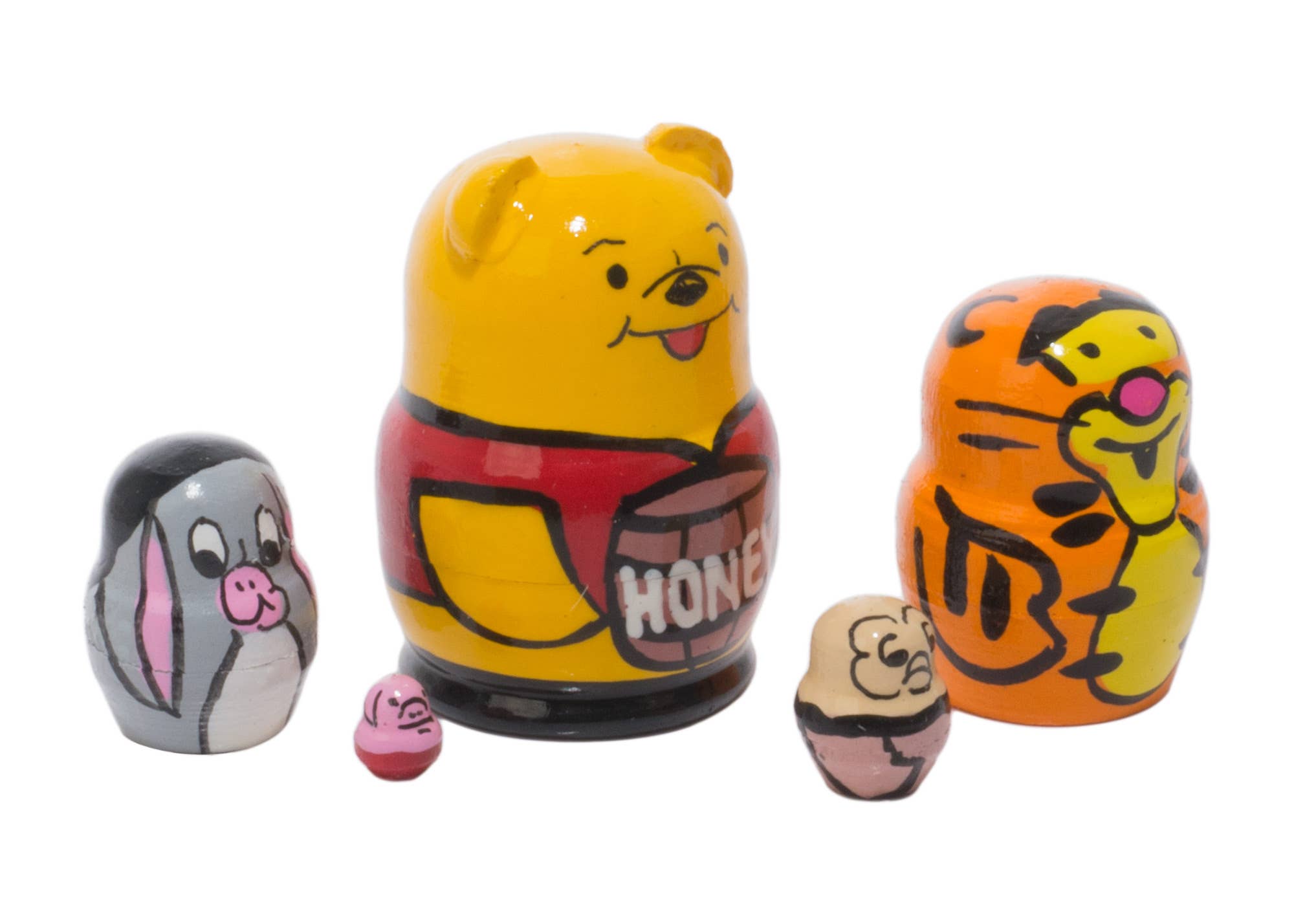 Golden Cockerel - Wholesale Doll - Kids - Mini Winnie the Pooh Doll 5pc./1.25"1