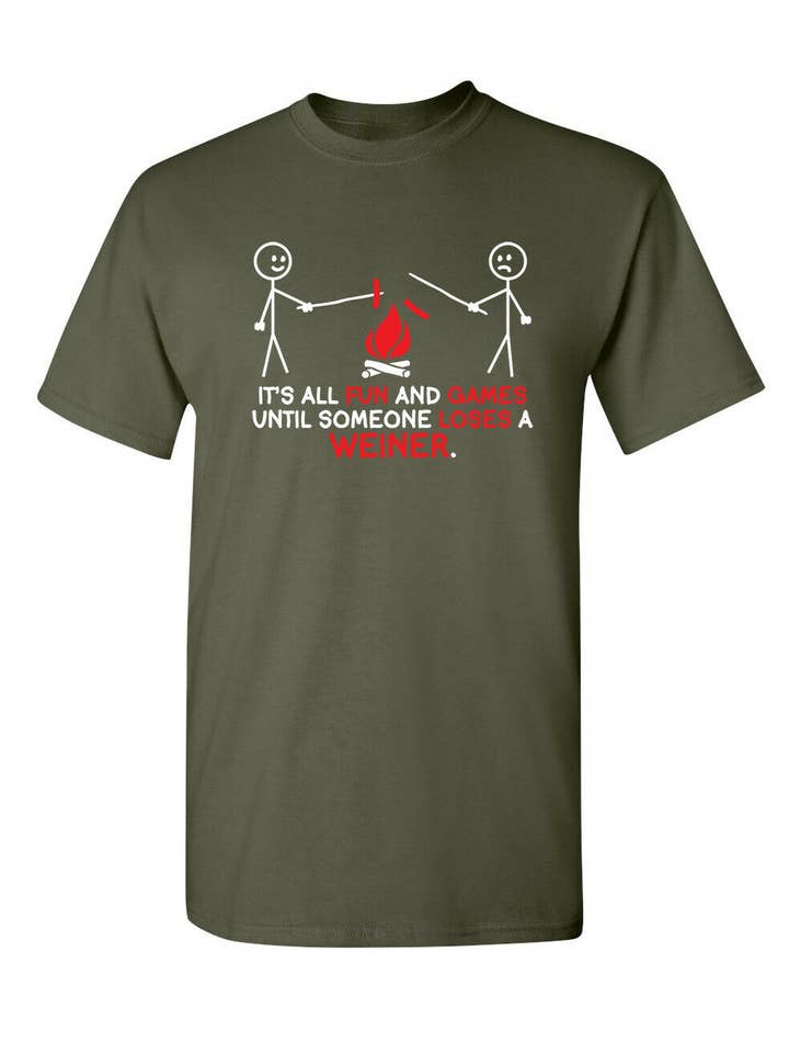 Feelin Good Tees - Wholesale Screen Printed T-Shirt - Unisex - It's All Fun And Games Until Someone Looses A Weiner3