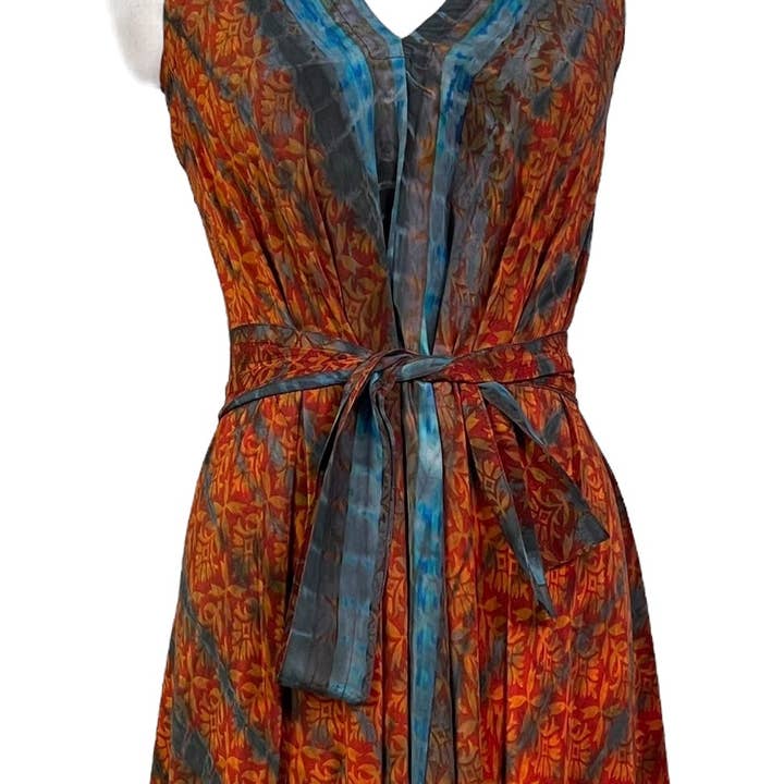 PRC7243 Avatar Pure Silk Maxi Dress with Belt for wholesale by sariKNOTsari