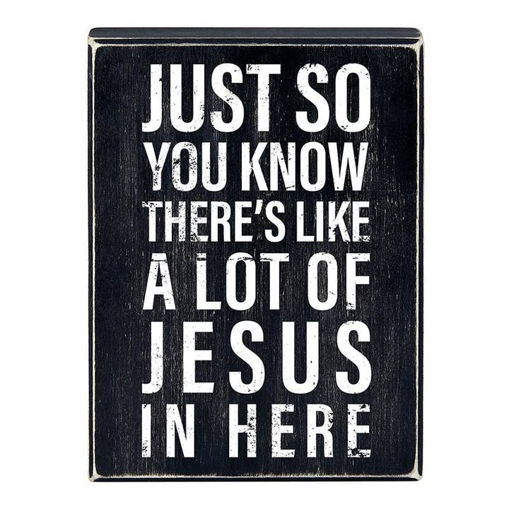 Faithworks by Creative Brands - Wholesale Sign - Box Sign - Just So You Know
