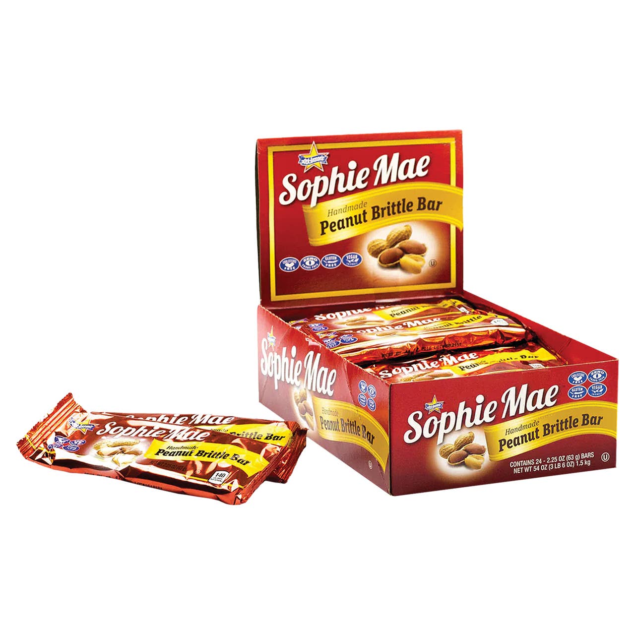 Kelli's - Wholesale Brittle - Sophie Mae Peanut Brittle Bar1