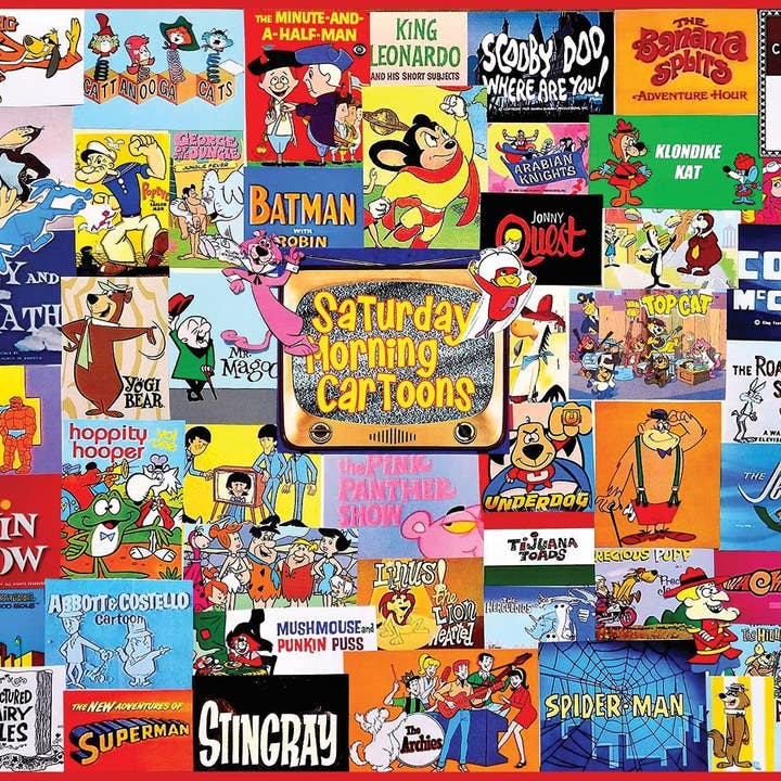 White Mountain Puzzles - Wholesale Puzzle - Adult - Saturday Morning Cartoons (1481Pz) - 1000 Piece Jigsaw Puzzl