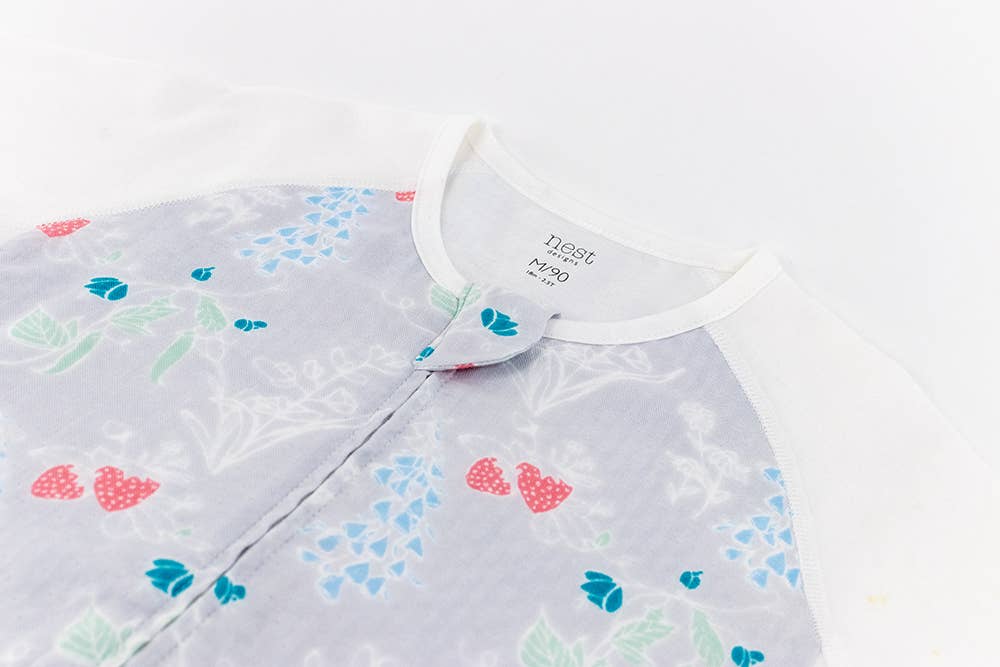 Nest Designs - Wholesale Sleepsuit - Baby - 0.6 TOG Short Sleeve Sleep Suit - Garden Bounty1
