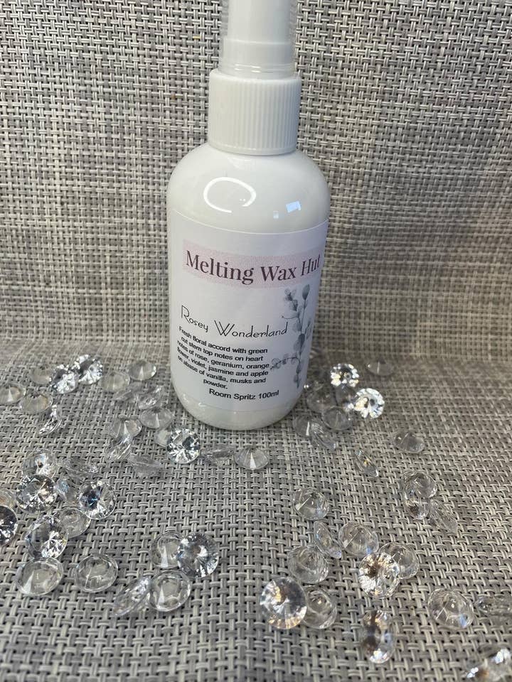Rosey Wonderland Room Spritz for wholesale by Melting Wax Hut