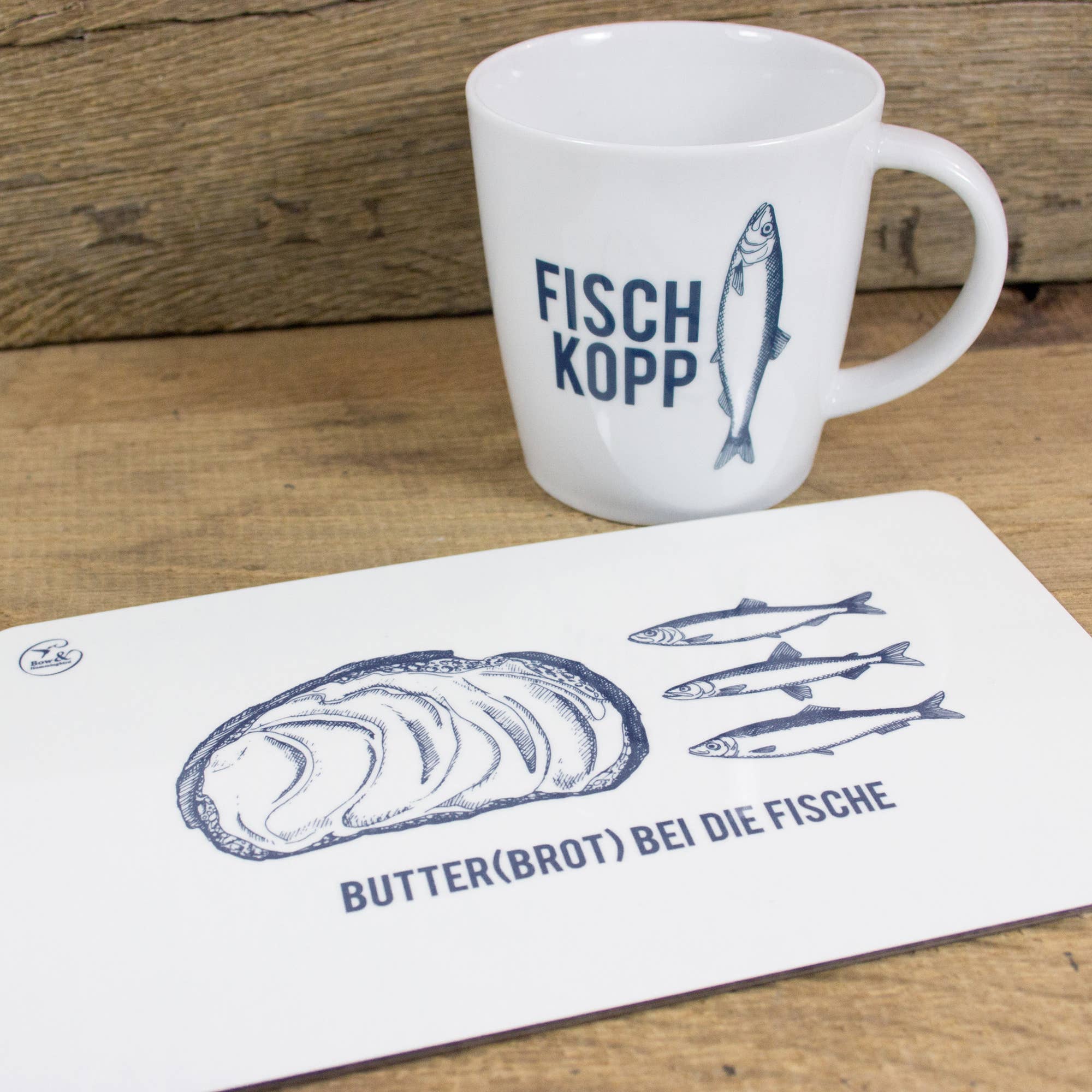 Bow & Hummingbird - Wholesale Placemat - Maritime breakfast board - Butter (bread) with the fish1