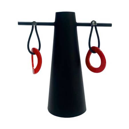 Unusual design, new style Wonky Earrings Red and other Purchase Wholesale spunky. Free Returns & Net 60 Terms on Faire trending on Faire.