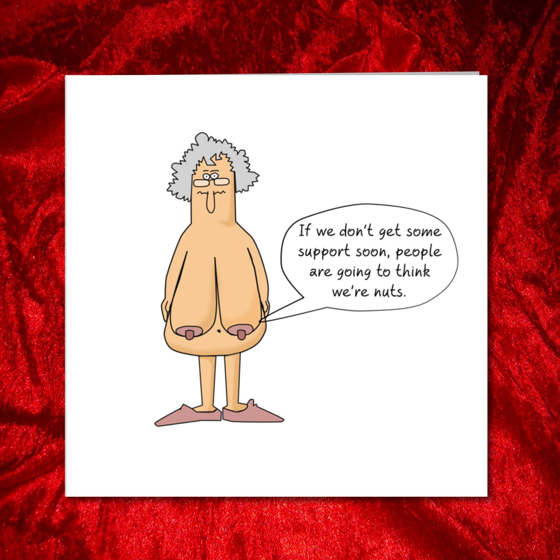 Swizzoo Cards - Wholesale Birthday Card - Funny Birthday card 40th 50th 60th Birthday for Wife Mum Grandmother - Old aged age - Funny, humorous and fun - boobs2