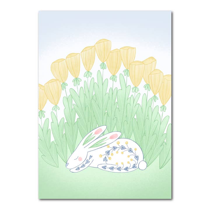 Coniglietto che dorme | Carta per la vendita all'ingrosso da parte di Studio Kvinna