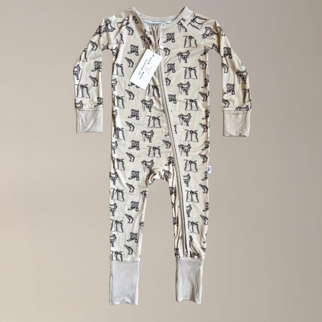 Sage West Clothing Co. - Wholesale Sleepsuit - Baby - {Tack Room} Infant Sleepwear0