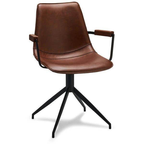 Furnhouse - Wholesale Chair - Set of 2 Light Brown Dining Chairs with Armrests Isabel2