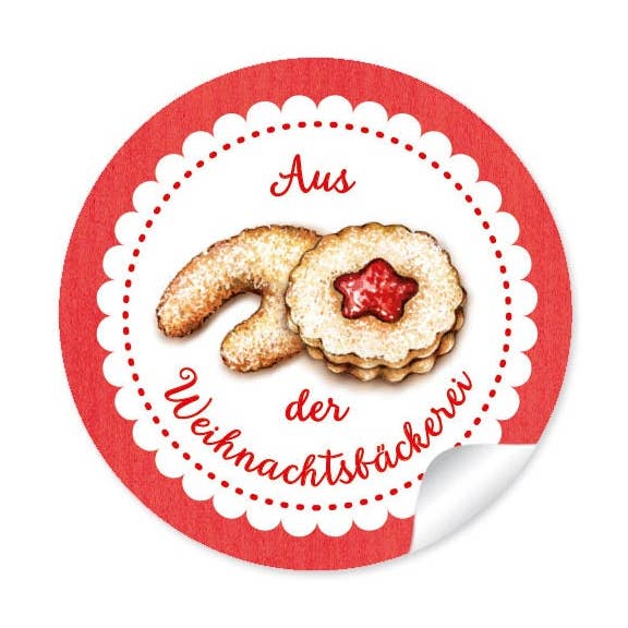 fioniony® - Wholesale Sticker - From the Christmas bakery, 24 elegant labels with love0