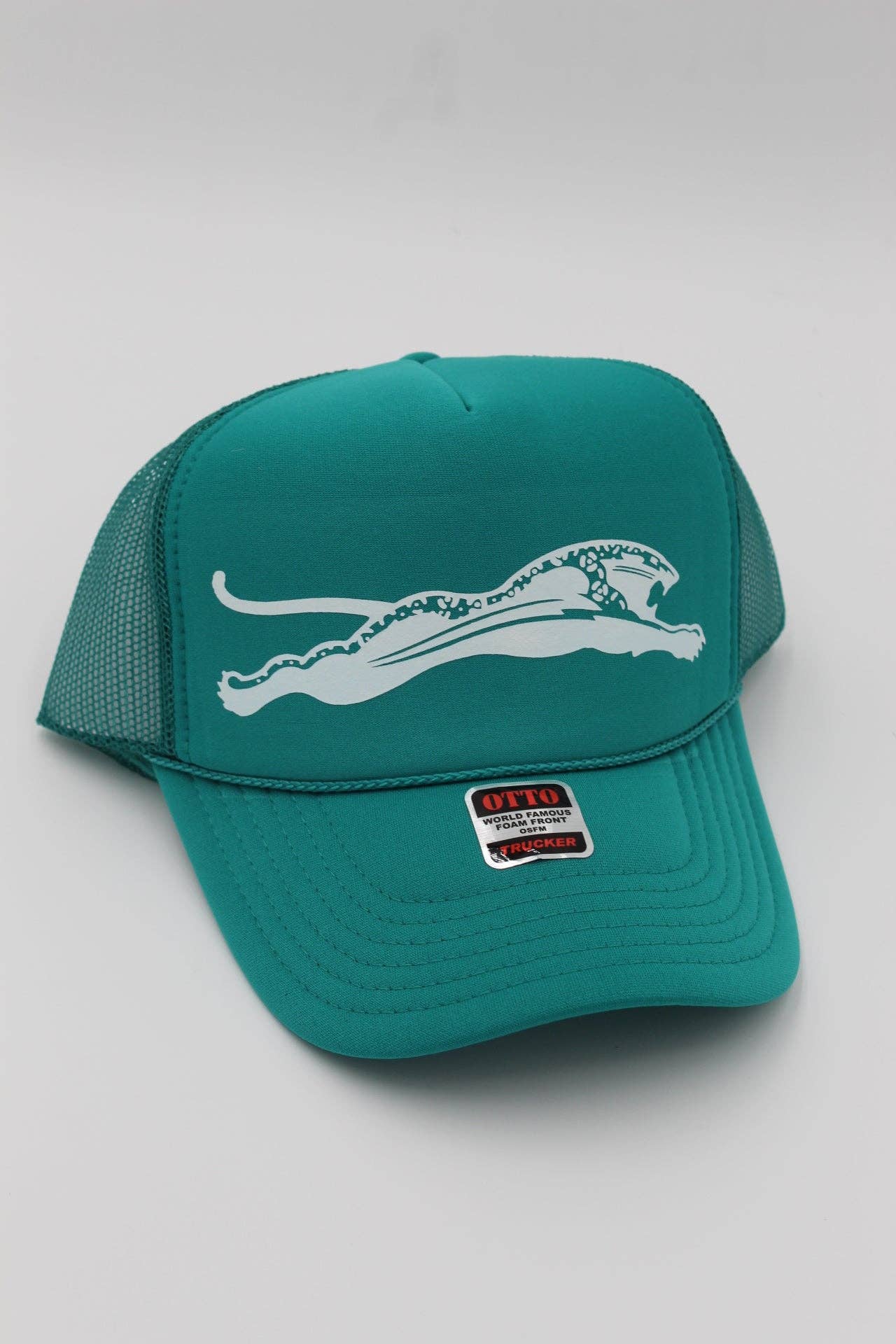 CreativitD - Wholesale Trucker Hat - Unisex - Teal & White Vintage Jaguars Trucker Hat0