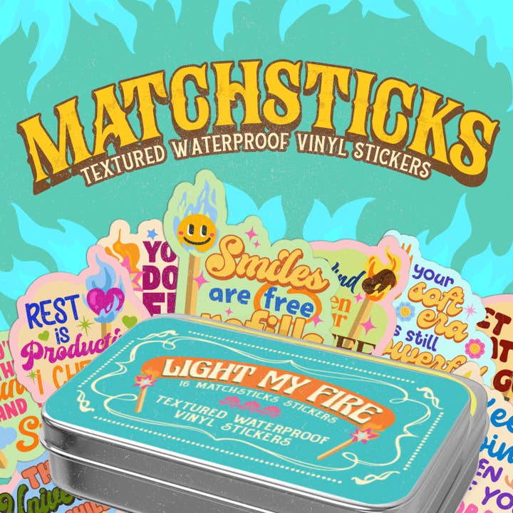 Streichhölzer Aufkleber Blechdose für den Großhandel von Girls Printing House