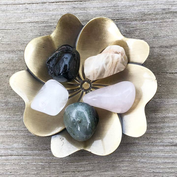 Mindful Intentions® - Wholesale Spiritual Stone/Crystal - Empath Protection Crystal Set in Jar1