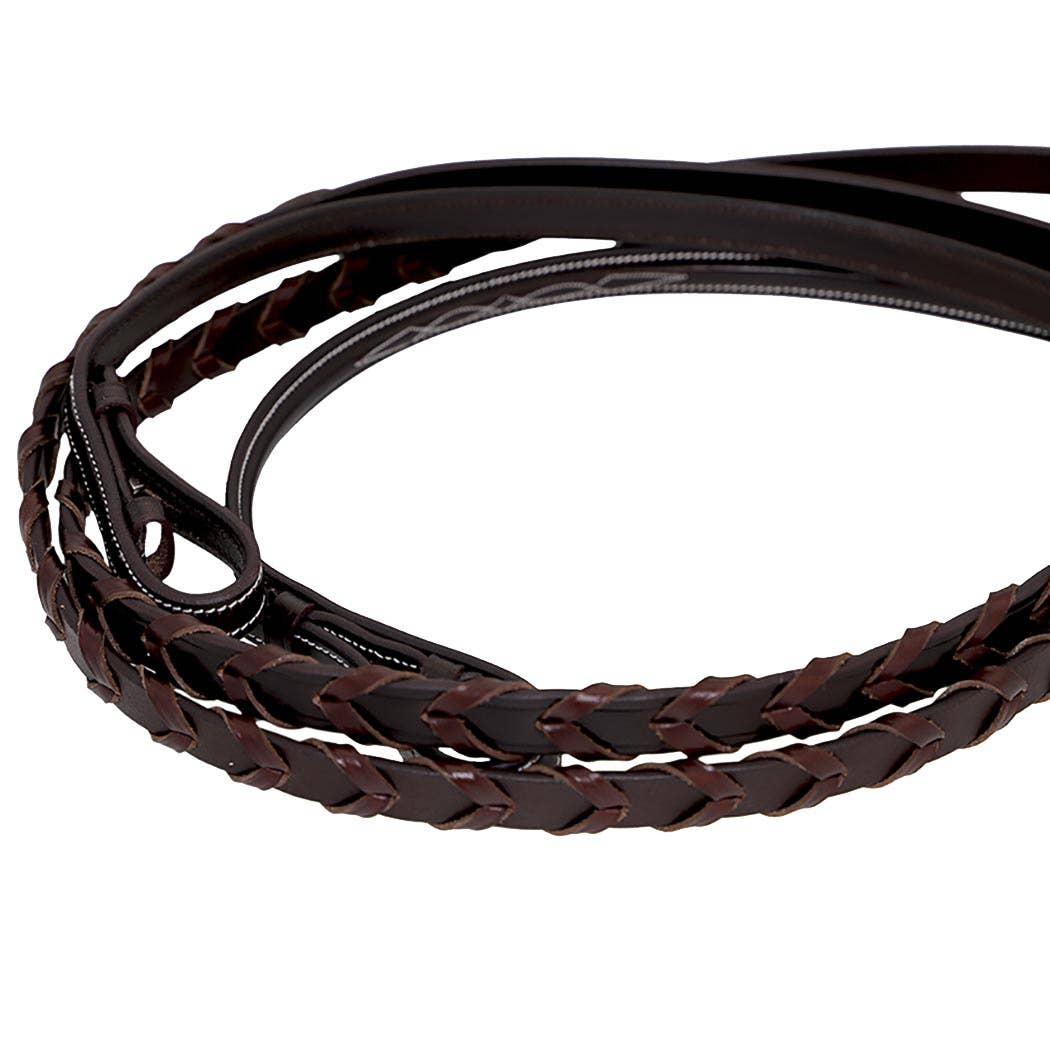 Grewal Equestrian – Engroshandel Rideudstyr – Marco Simone italiensk monocrown tøjle med aftagelig flash4