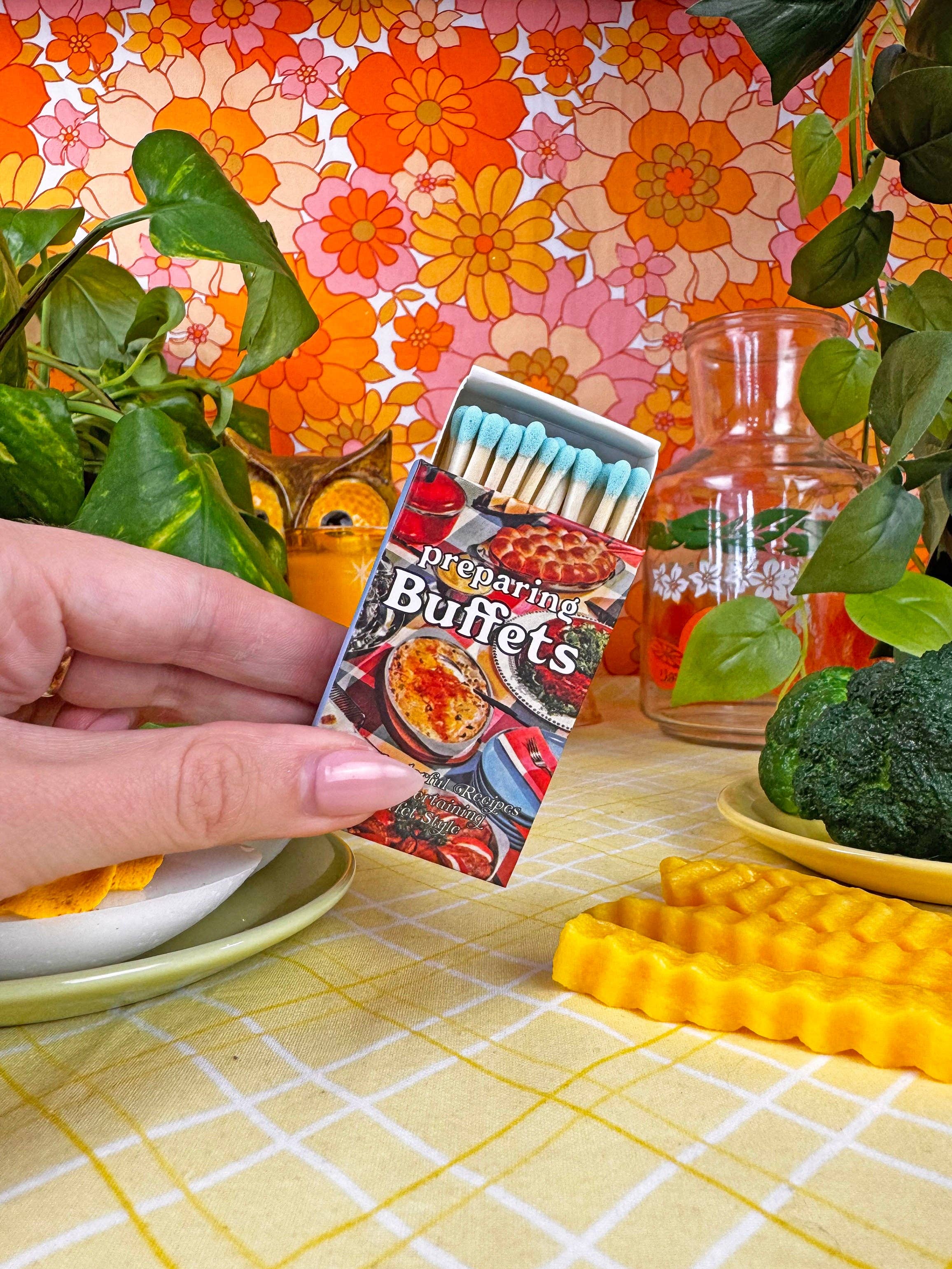 A Shop of Things - Wholesale Matches - Buffet Cookbook Matches1