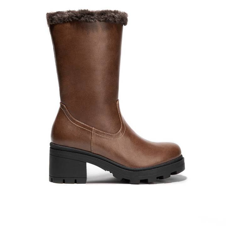 Haute pelsbrune støvler for engroshandel hos Break&Walk