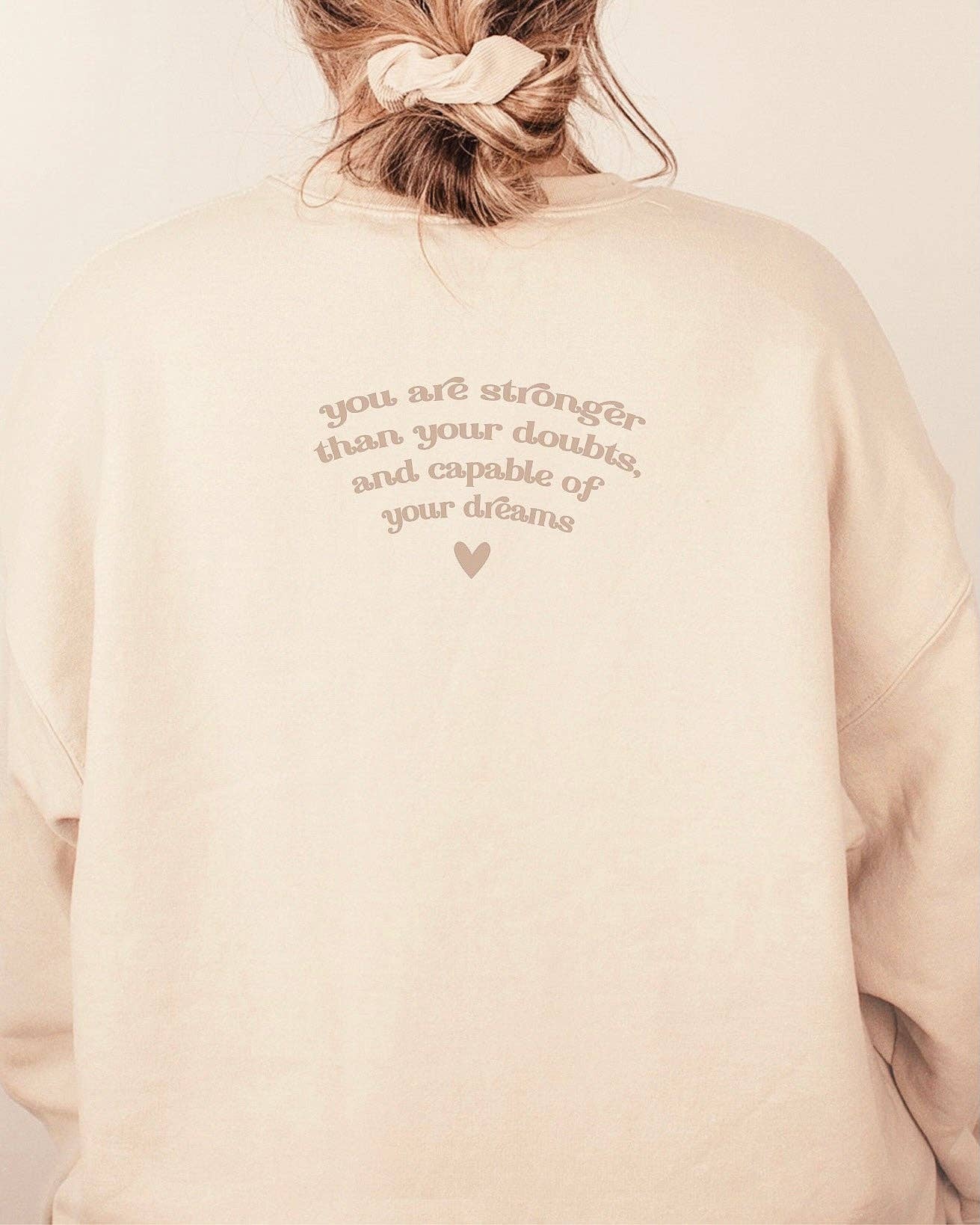 Rad Vibes Only - Wholesale Graphic Sweatshirt - Women's - You Are Capable Crewneck Mental Health Positivity Sweatshirt1