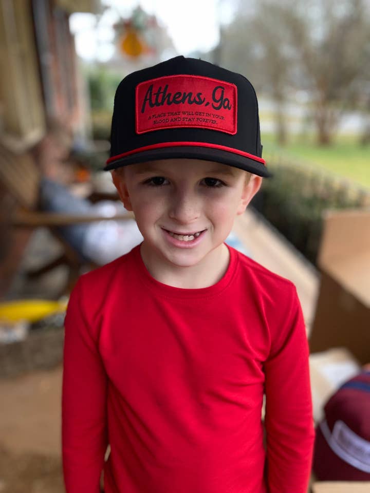 Youth Athens, GA Patch Hat with Rope for wholesale by Happy By Rachel, LLC