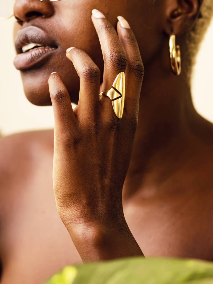 Aruba Ring – Non-Tarnish Minimalist Handmade Statement Ring for wholesale by MimiPambo