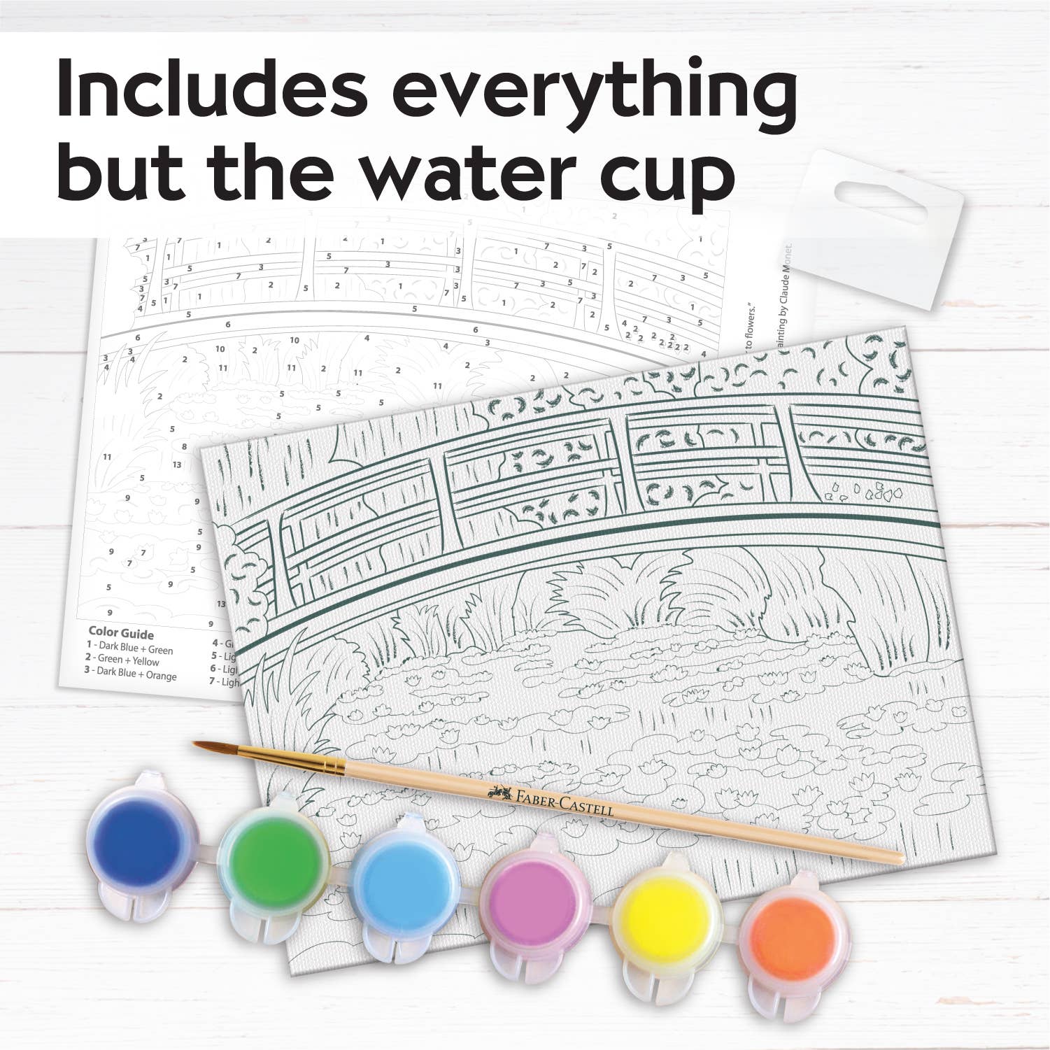 Faber-Castell / Creativity for Kids - Wholesale DIY Craft Kit - Kids - Paint by Number Museum Series - The Japanese Footbridge1