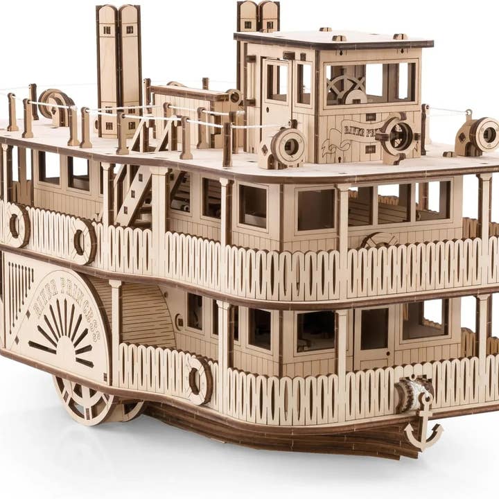 EWA Eco-Wood-Art Steamer - Deluxe Wooden model , Family Board Game for wholesale by EWA Eco-Wood-Art