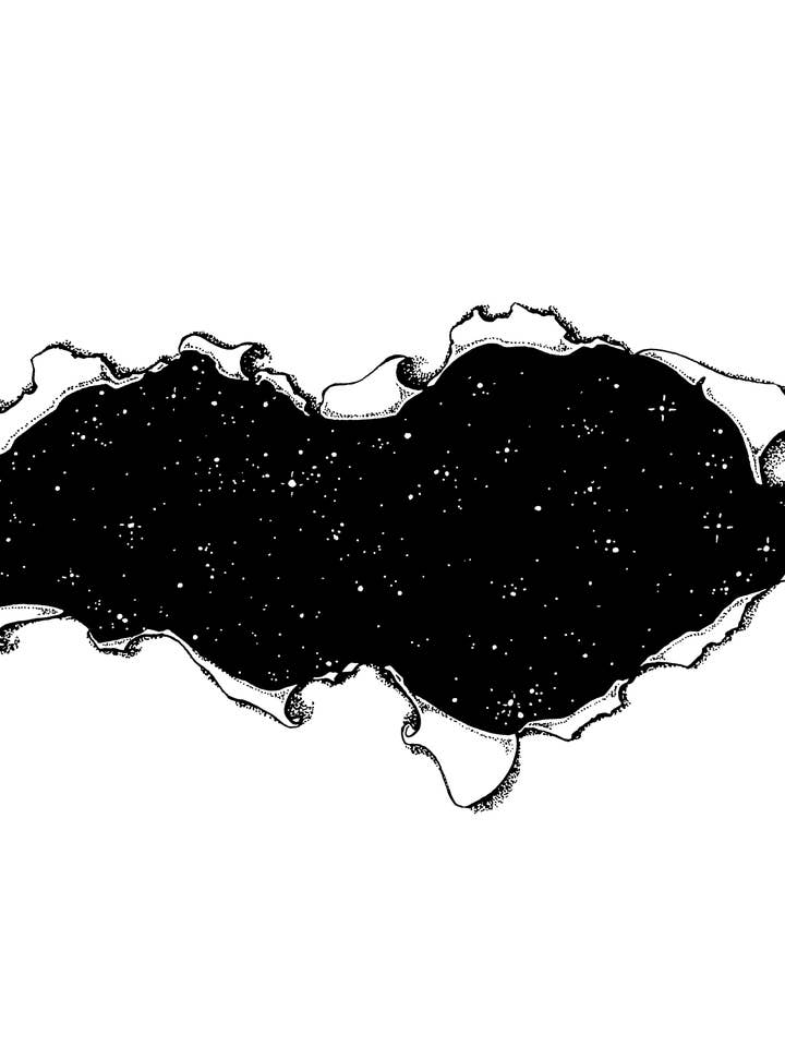 Klistermærke: Rip i rum/tid - Fantasy 4 „Vinyl vandtæt for engroshandel hos Indi Martin Art