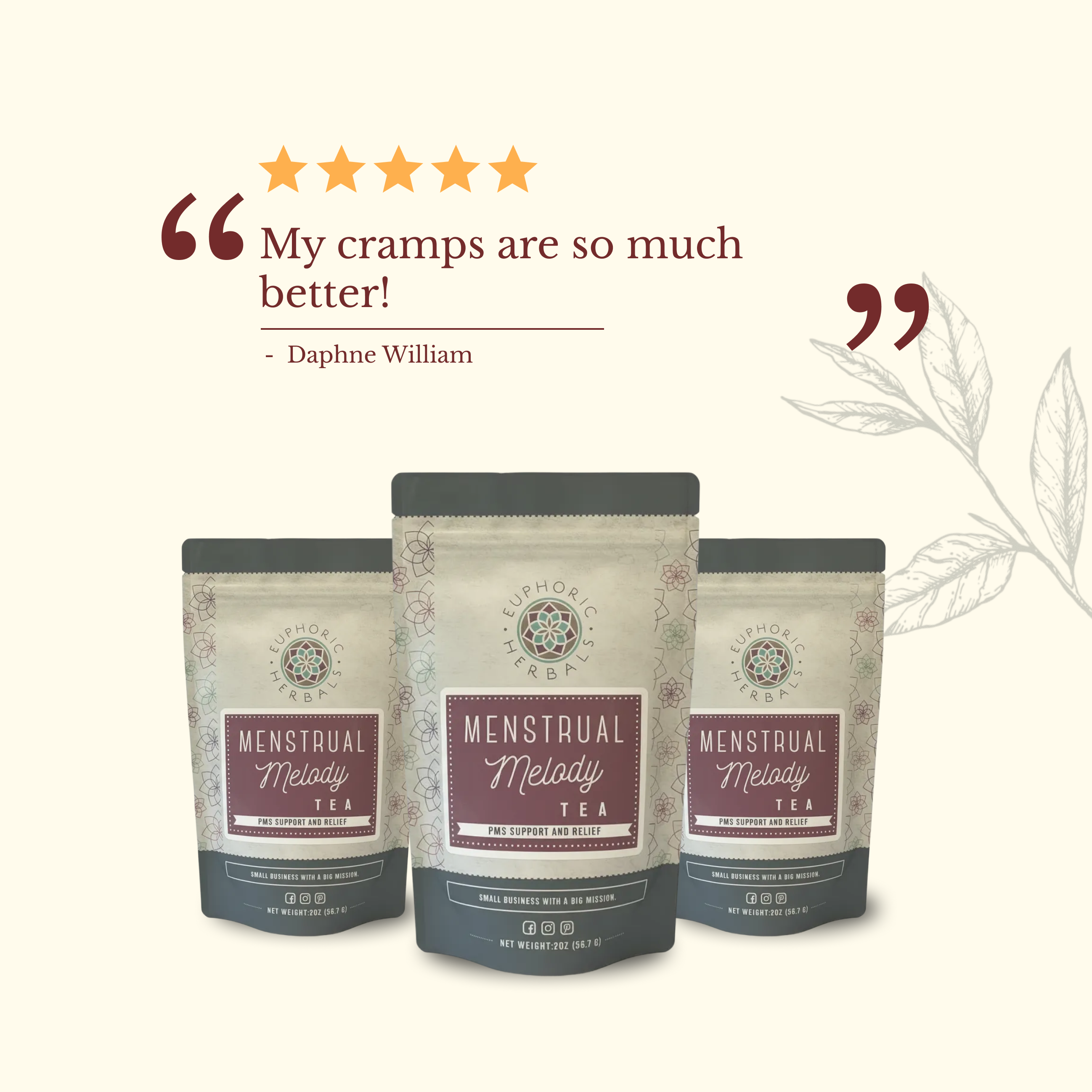 Euphoric Herbals - Wholesale Health/Detox Tea - Menstrual Melody Tea3