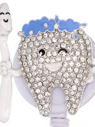 Tooth - Dazzle Badge Reel for wholesale by Cutieful