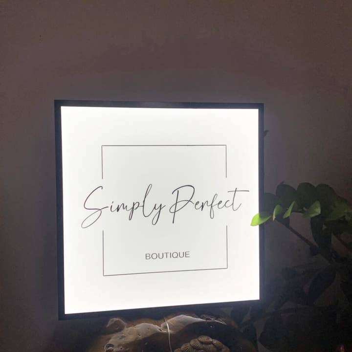 Glow Neon - Wholesale Neon Sign - Custom Square Signboard w/ Neon Lights, Store Shop Decor3