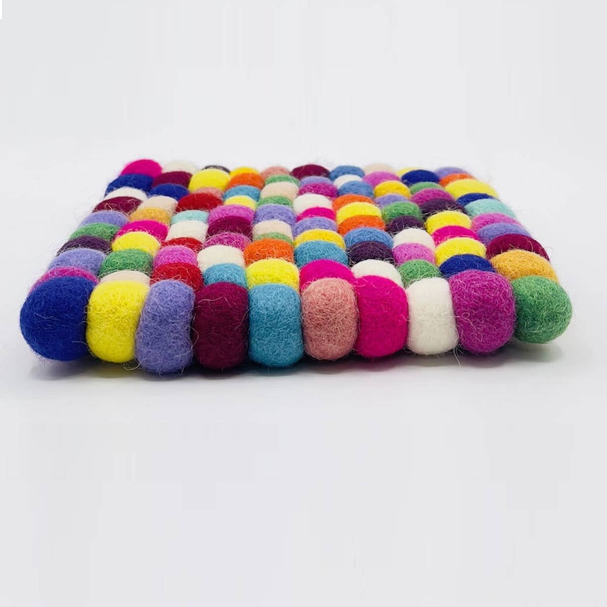 Merocoat - Wholesale Trivet - 17cm x 17cm Felt Wool Ball Trivet - Set of 80