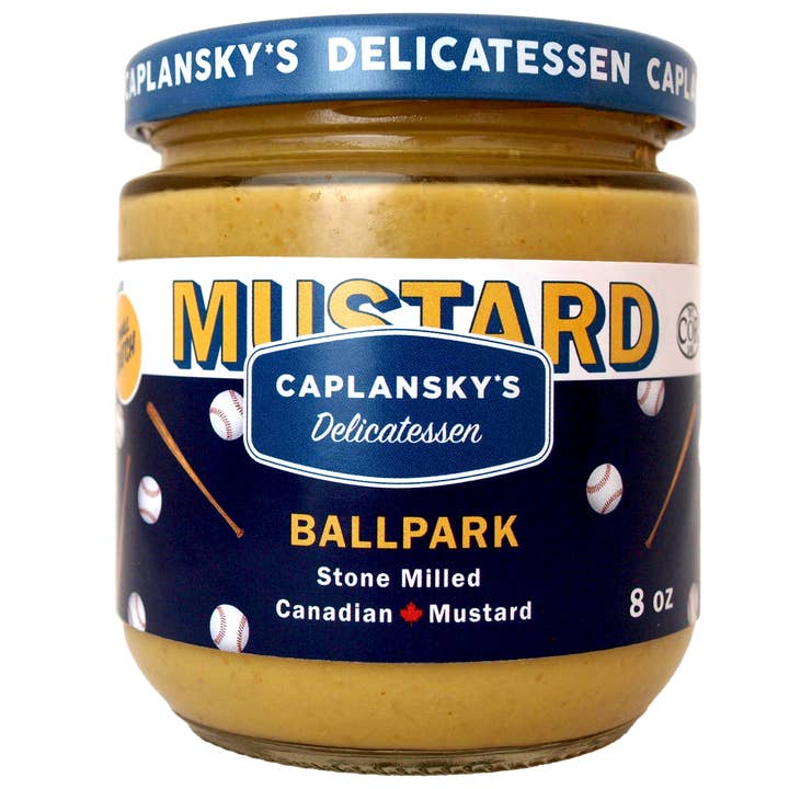 Caplansky's Deli Ballpark Mustard 235 ml - 8 oz. jar for wholesale by Caplansky's Deli Mustard