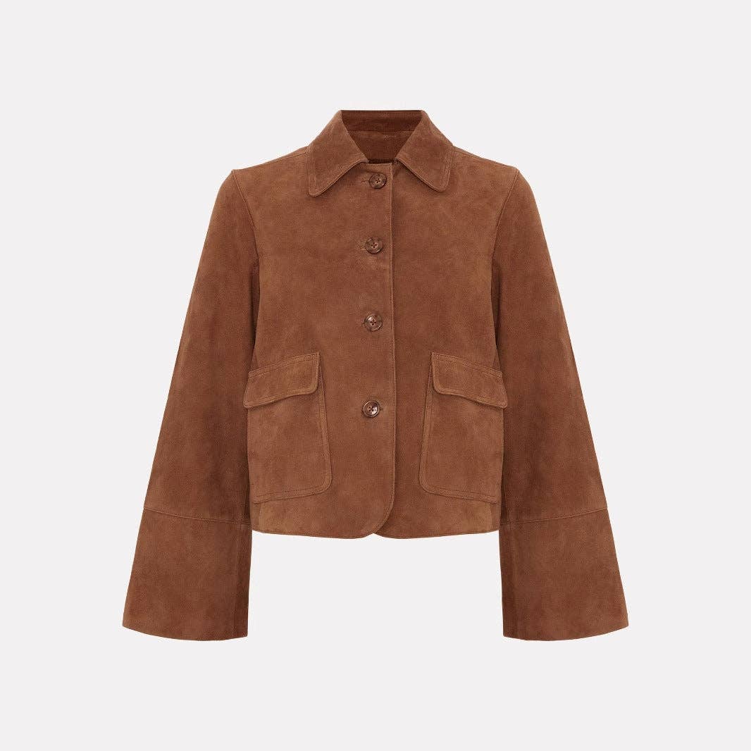 Marron Manteau Trench en Daim Mi-lourd Marron N5Z574 en vente sur Faire3