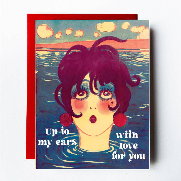 The Twentieth - Wholesale Love Card - Up To My Ears with Love For You Art Deco Card0