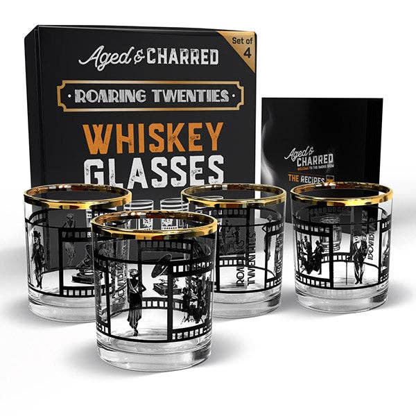 Aged & Charred - Wholesale Cocktail/Liquor Glass - Roaring Twenties Vintage Cocktail Glasses