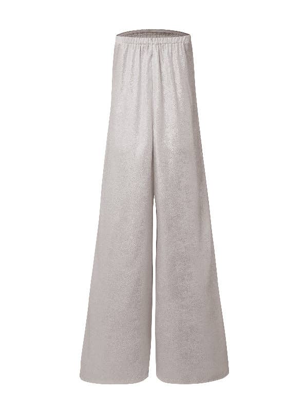 SILVER Casual Wide Leg Strapless Solid Color Tube Jumpsuits for wholesale on Faire11