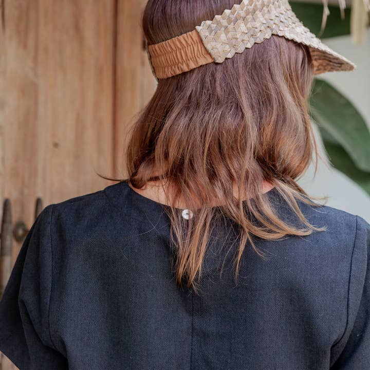 Village Thrive - Wholesale Visor - Women's - Rattan Sun Visor in Amber2