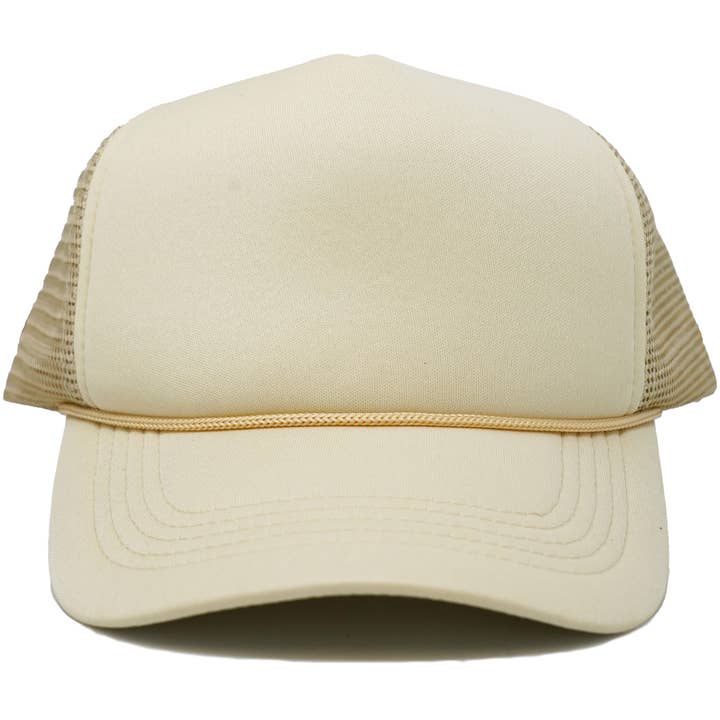Funky Junque - Wholesale Trucker Hat - Men's - Foam Snapback Trucker Hat - Camel