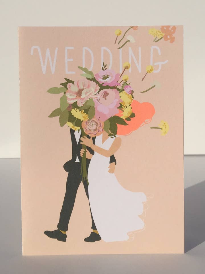 Tarjeta de boda - Diseño de ramo floral para venta al por mayor de Noi Publishing