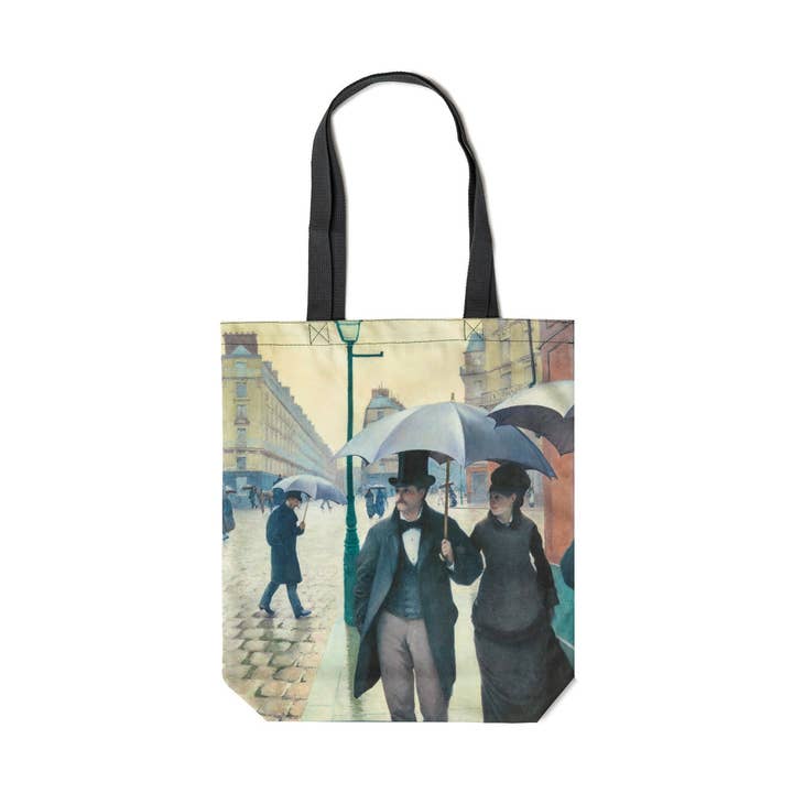 Saco Tote - Rua de Paris; Dia Chuvoso - Gustave Caillebotte por atacado de Today is Art Day