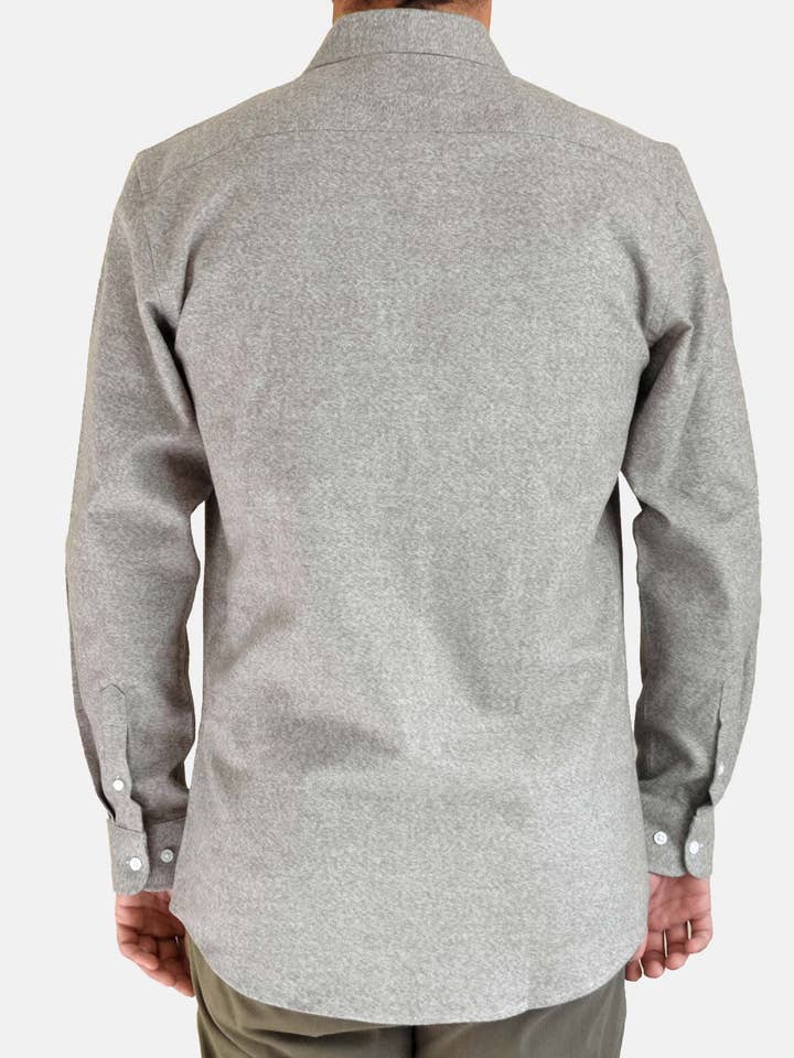 EKZO - Wholesale Button Down Shirt - Men's - Flannel Shirt Heather Sage1