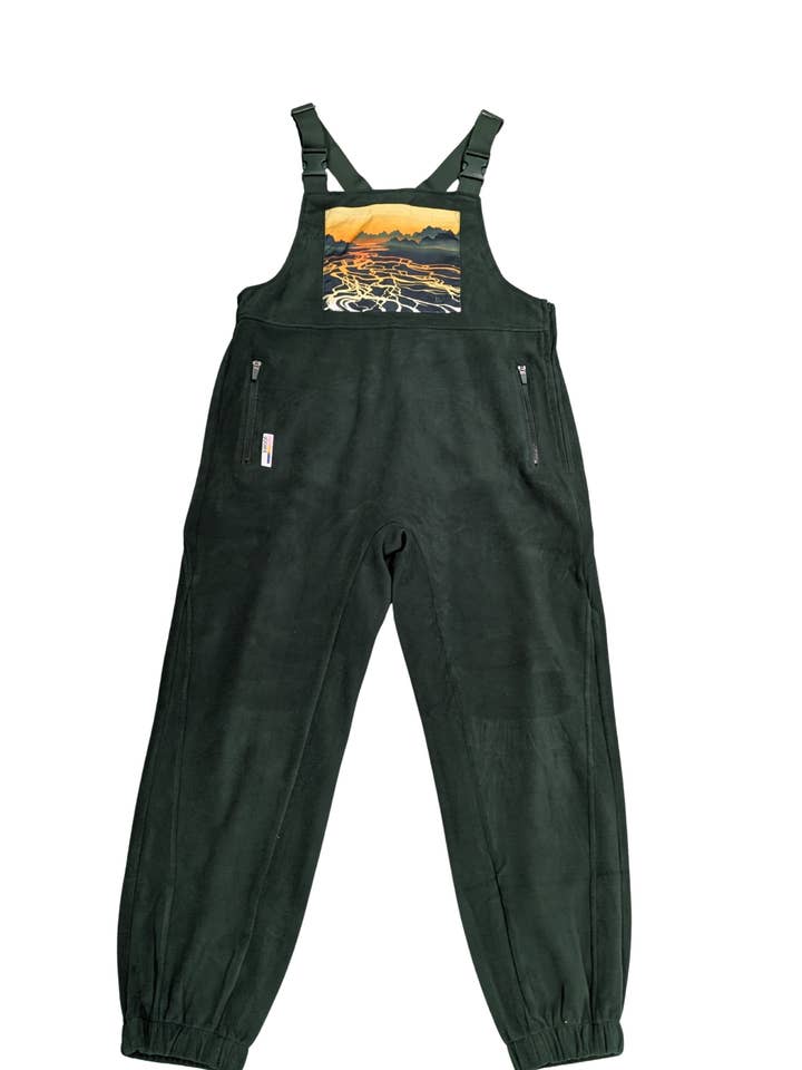 Braided River Fleece Overalls for wholesale by SWOOP.