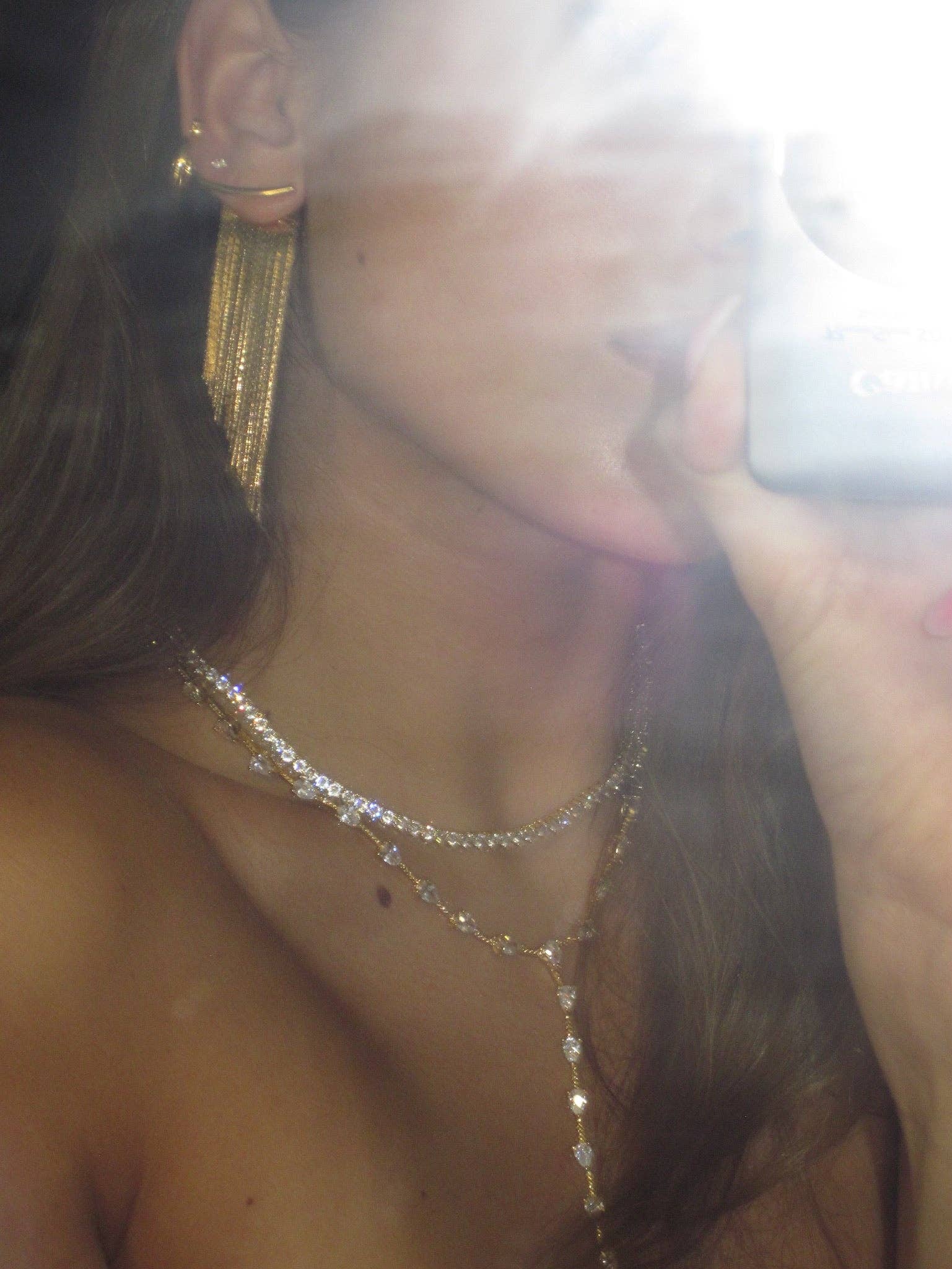 Kasa Karly - Wholesale Pendant/Charm Necklace - THREE POINT IMITATION DIAMOND NECKLACE11