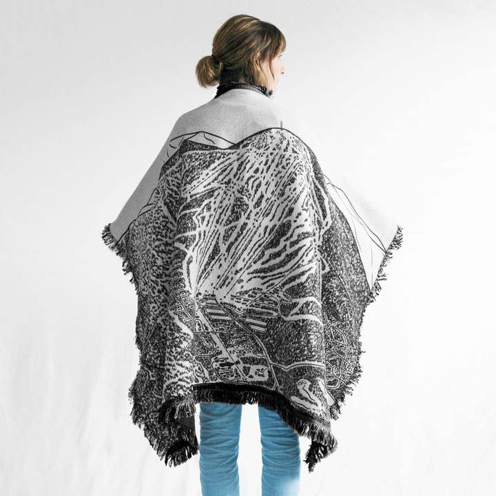 Benoit's Design Co. - Vendita all'ingrosso Plaid - Coperta con mappa delle piste sciistiche di Okemo, Vermont1