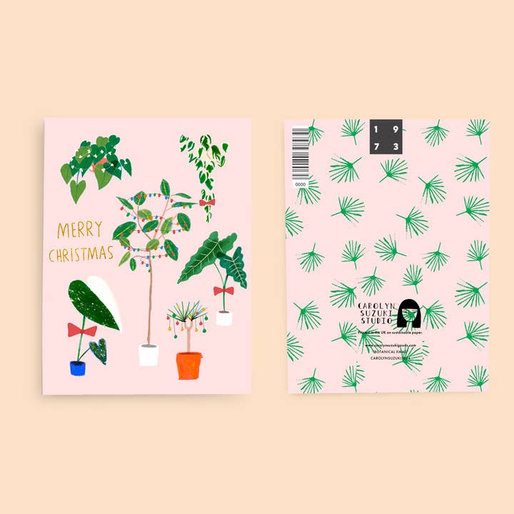 Carolyn Suzuki – wholesale Christmas card – BOTANICAL XMAS - Holiday Card1