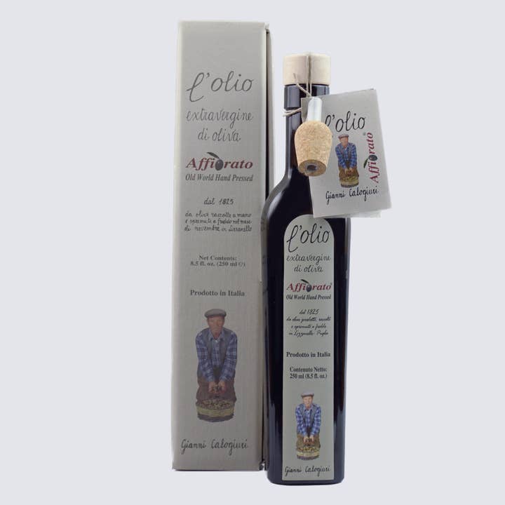 Vincotto Balsamico Gianni Calogiuri Azienda Agricola – wholesale Olive oil – “Affiorato” Extra Virgin Olive Oil with box