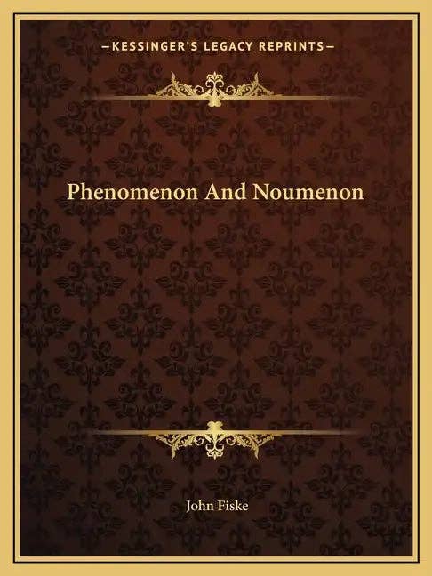 Books by splitShops - Wholesale Philosophy Book - Phenomenon and Noumenon - Paperback0
